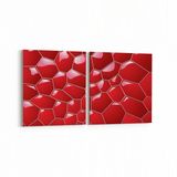 Olla 10042K2Y Abstract 3 Boyut Görsel Kare 2 Parça Yatay 65x30 cm Kanvas Tablo