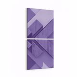 Olla 10043K2D Abstract 3 Boyut Görsel Kare 2 Parça Dikey 30x65 cm Kanvas Tablo