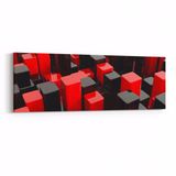 Olla 10050YI Abstract 3 Boyut Görsel Yatay İnce 90x30 cm Kanvas Tablo