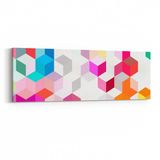 Olla 10054YI Abstract 3 Boyut Görsel Yatay İnce 90x30 cm Kanvas Tablo