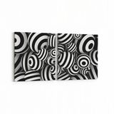 Olla 10059K2Y Abstract Görsel Kare 2 Parça Yatay 65x30 cm Kanvas Tablo
