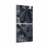 Olla 10073K2D Abstract Görsel Kare 2 Parça Dikey 30x65 cm Kanvas Tablo