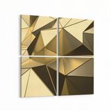 Olla 10141K4 Abstract Görsel Kare 4 Parça 65x65 cm Kanvas Tablo