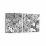 Olla 10163K2Y Abstract Görsel Kare 2 Parça Yatay 65x30 cm Kanvas Tablo