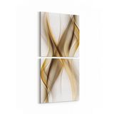 Olla 10185K2D Abstract Görsel Kare 2 Parça Dikey 30x65 cm Kanvas Tablo