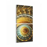 Olla 10206K2D Abstract Görsel Kare 2 Parça Dikey 30x65 cm Kanvas Tablo
