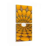Olla 10221K2D Abstract Girdap Görsel Kare 2 Parça Dikey 30x65 cm Kanvas Tablo