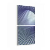 Olla 10224K2D Abstract Girdap Görsel Kare 2 Parça Dikey 30x65 cm Kanvas Tablo
