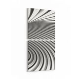 Olla 10238K2D Abstract Girdap Görsel Kare 2 Parça Dikey 30x65 cm Kanvas Tablo