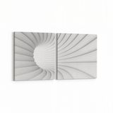 Olla 10272K2Y Abstract Girdap Görsel Kare 2 Parça Yatay 65x30 cm Kanvas Tablo