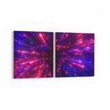 Olla 10291K2Y Abstract Görsel Kare 2 Parça Yatay 65x30 cm Kanvas Tablo