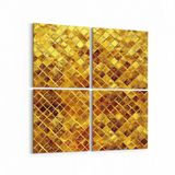 Olla 10316K4 Abstract Görsel Kare 4 Parça 65x65 cm Kanvas Tablo