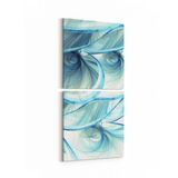 Olla 10322K2D Abstract Görsel Kare 2 Parça Dikey 30x65 cm Kanvas Tablo