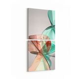 Olla 10330K2D Abstract Görsel Kare 2 Parça Dikey 30x65 cm Kanvas Tablo