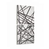 Olla 10349K2D Abstract Görsel Kare 2 Parça Dikey 30x65 cm Kanvas Tablo