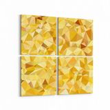 Olla 10351K4 Abstract Görsel Kare 4 Parça 65x65 cm Kanvas Tablo