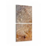 Olla 10354K2D Abstract Görsel Kare 2 Parça Dikey 30x65 cm Kanvas Tablo