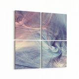 Olla 10362K4 Abstract Görsel Kare 4 Parça 65x65 cm Kanvas Tablo