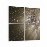 Olla 10366K4 Abstract Görsel Kare 4lü 65x65 cm Kanvas Tablo