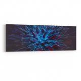 Olla 10396YI Abstract Görsel Yatay İnce 90x30 cm Kanvas Tablo