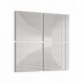 Olla 10444K4 Abstract Tünel Görsel Kare 4 Parça 65x65 cm Kanvas Tablo