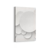 Olla 10447D Beyaz Kabartma Görseli Dikey 20x30 cm Kanvas Tablo