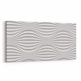 Olla 10451YD Beyaz Kabartma Görseli Yatay Dar 60x30 cm Kanvas Tablo