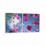Olla 10533K2Y Ağaç Görseli Kare 2 Parça Yatay 65x30 cm Kanvas Tablo