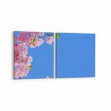 Olla 10609K2Y Ağaç Görseli Kare 2 Parça Yatay 65x30 cm Kanvas Tablo