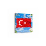 Olla 10613K Türk Bayrağı Görseli Kare Kanvas Tablo, Ölçü 60X60