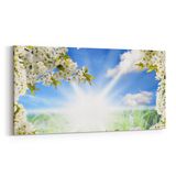 Olla 10622YD Ağaç Görseli Yatay Dar 60x30 cm Kanvas Tablo