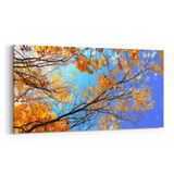 Olla 10855YD Ağaç Görseli Yatay Dar 60x30 cm Kanvas Tablo