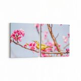 Olla 10918K2Y Ağaç Görseli Kare 2 Parça Yatay 65x30 cm Kanvas Tablo