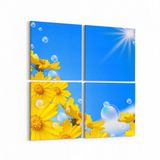 Olla 11027K4 Ağaç Görseli Kare 4 Parça 65x65 cm Kanvas Tablo