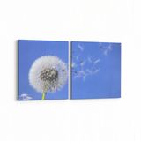 Olla 11036K2Y Ağaç Görseli Kare 2 Parça Yatay 65x30 cm Kanvas Tablo