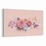 Olla 11549Y Çiçek Görseli Yatay 30x20 cm Kanvas Tablo