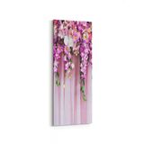Olla 11574DI Çiçek Görseli Dikey İnce 30x90 cm Kanvas Tablo