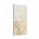 Olla 11576K2D Çiçek Görseli Kare 2 Parça Dikey 30x65 cm Kanvas Tablo