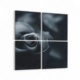 Olla 11577K4 Çiçek Görseli Kare 4 Parça 65x65 cm Kanvas Tablo