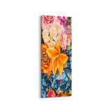 Olla 11586DI Çiçek Görseli Dikey İnce 30x90 cm Kanvas Tablo