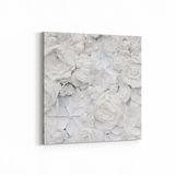 Olla 11588K Çiçek Görseli Kare 25x25 cm Kanvas Tablo