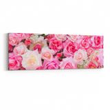 Olla 11589YI Çiçek Görseli Yatay İnce 90x30 cm Kanvas Tablo