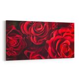Olla 11590YD Çiçek Görseli Yatay Dar 60x30 cm Kanvas Tablo