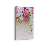 Olla 11599DD Çiçek Görseli Dikey Dar 30x60 cm Kanvas Tablo