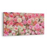 Olla 11605YD Çiçek Görseli Yatay Dar 60x30 cm Kanvas Tablo