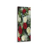 Olla 11610DI Çiçek Görseli Dikey İnce 30x90 cm Kanvas Tablo
