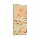 Olla 11619K2D Çiçek Görseli Kare 2 Parça Dikey 30x65 cm Kanvas Tablo