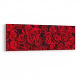 Olla 11629YI Çiçek Görseli Yatay İnce 90x30 cm Kanvas Tablo