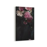 Olla 11763DD Çiçek Görseli Dikey Dar 30x60 cm Kanvas Tablo