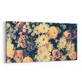 Olla 11778YD Çiçek Görseli Yatay Dar 60x30 cm Kanvas Tablo